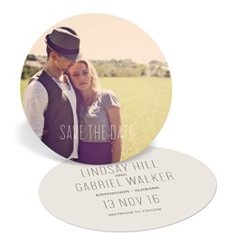 Round And Round - Save The Date Cards