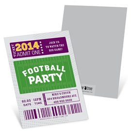 Ticket to the Game - Party Invitation