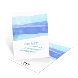 Water Colors - Party Invitations