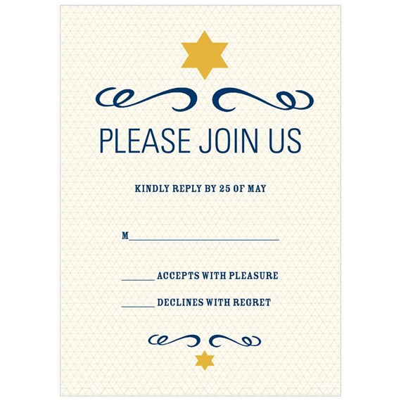 Simple Shining Star - RSVP Cards