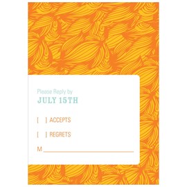 Flowing Pattern - Bat Mitzvah Reply Cards
