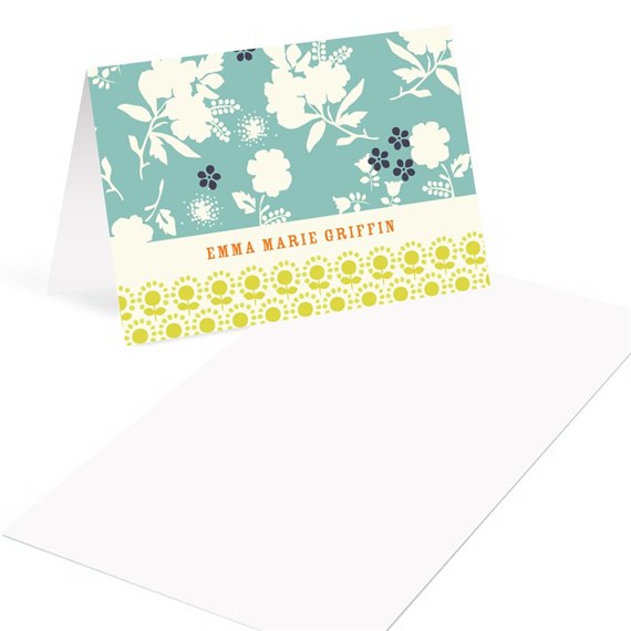 Delicate Floral Display - Mini Note Cards
