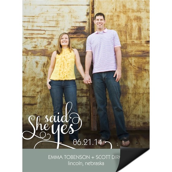She Said Yes - Save the Date Magnets