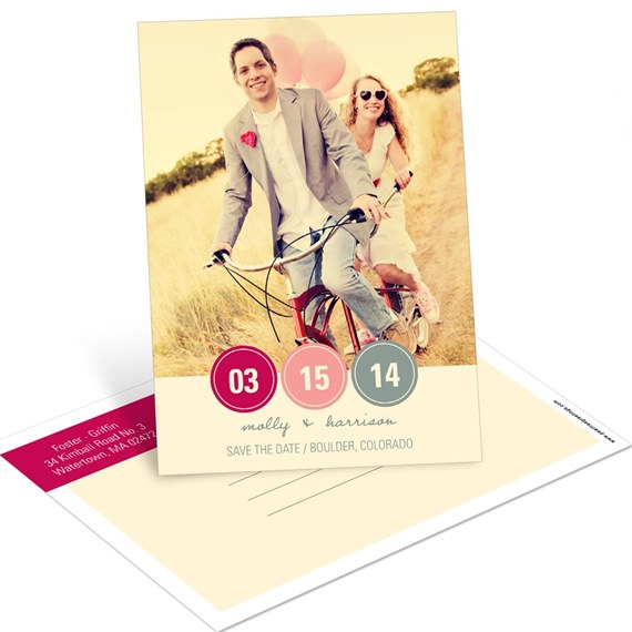 Circle the Date - Save the Date Postcards