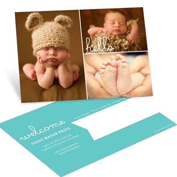 First Introduction - Birth Announcement Postcard