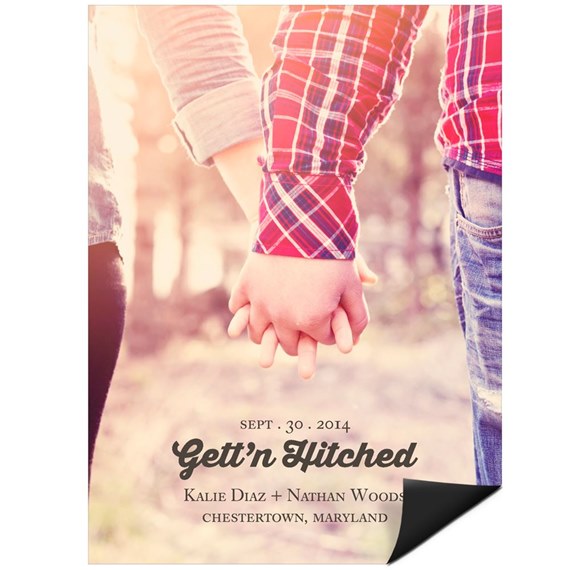 Gettn Hitched Photo - Save the Date Magnets