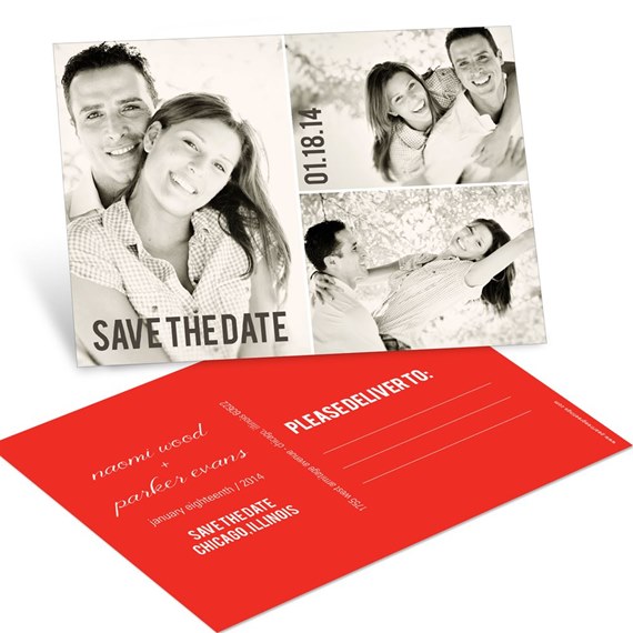 Blocks of Love - Save the Date Postcards