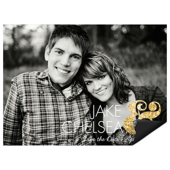 Glittery Ampersand - Save the Date Magnets