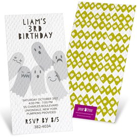Ghosts Will Haunt - Halloween Invitations