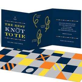 Tie The Right Knot - Rehearsal Dinner Invitations