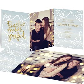Practice Makes Perfect Gold - Rehearsal Dinner Invitations