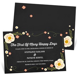 First Of Many - Rehearsal Dinner Invitations
