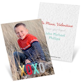 XOXO Foil Look - Valentine Day Cards