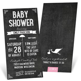 Vintage Creation - Baby Shower Invitations