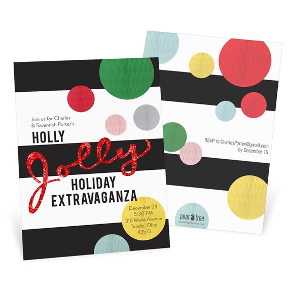 Jolly Red - Holiday Party Invitations