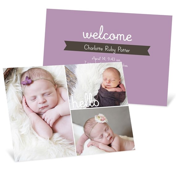 First Introductions Girl - Birth Announcements