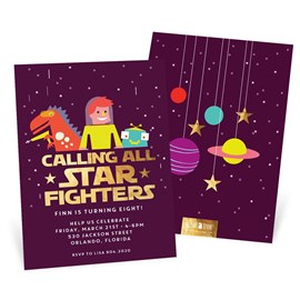 Star Fighters - Birthday Invitations