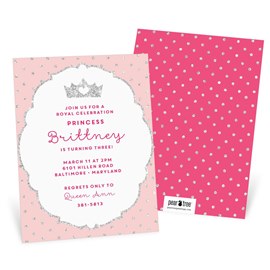 Glitter Princess - Birthday Invitations