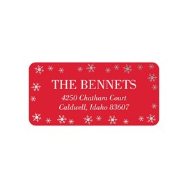 Silver Snowflakes - Address Labels