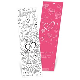 Doodle Fun - Bookmark Valentines