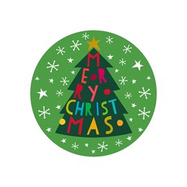 Christmas Tree Envelope Seals - 32 Peel-Off Stickers – Daisy