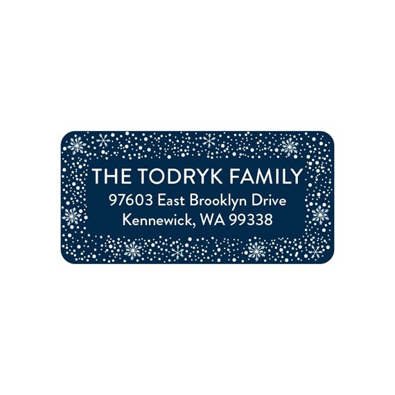 Holiday Flurries - Address Labels