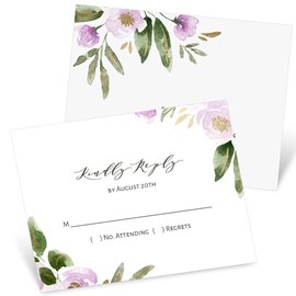 Lavender Floral - Response Postcard