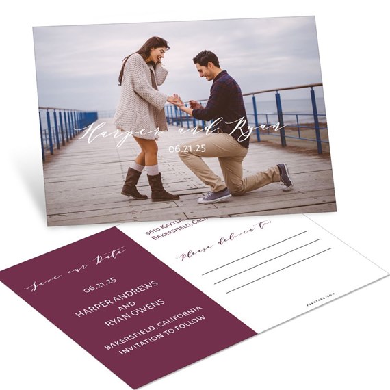 Overlay - Save the Date Postcards