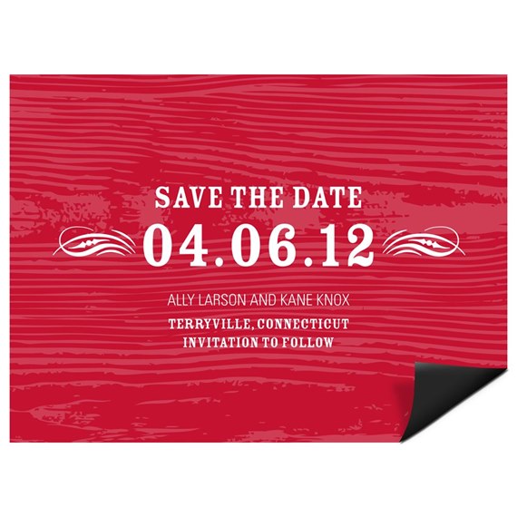 Rustic Reminder - Save the Date Magnet
