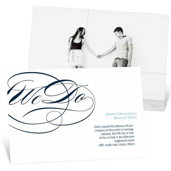 Flowing Embrace - Wedding Invitations