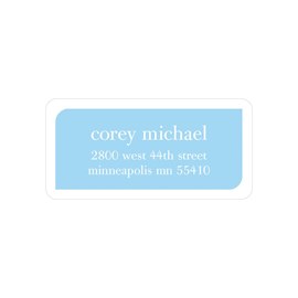 Rounded Corners - Address Label