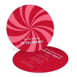 Peppermint Swirl - Holiday Party Invitations