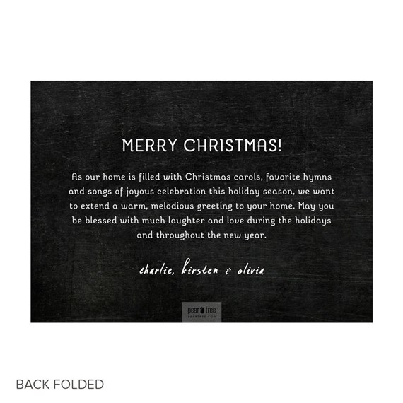 Silver Greetings - Christmas Card