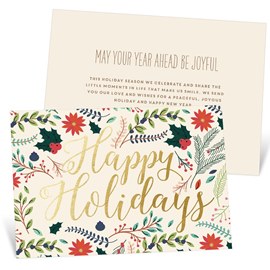 Holiday Blooms - Holiday Card