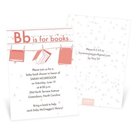 Learning Letters - Baby Shower Invitation
