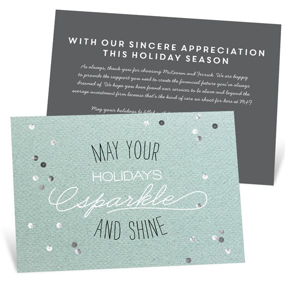 Sprinkled Sequins - Holiday Card
