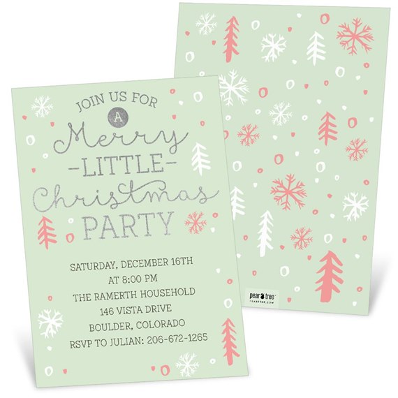 A Little Merry - Holiday Party Invitation