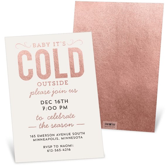 Baby, It's Cold - Holiday Party Invitation