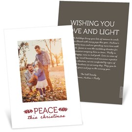 Peace This Christmas - Christmas Card