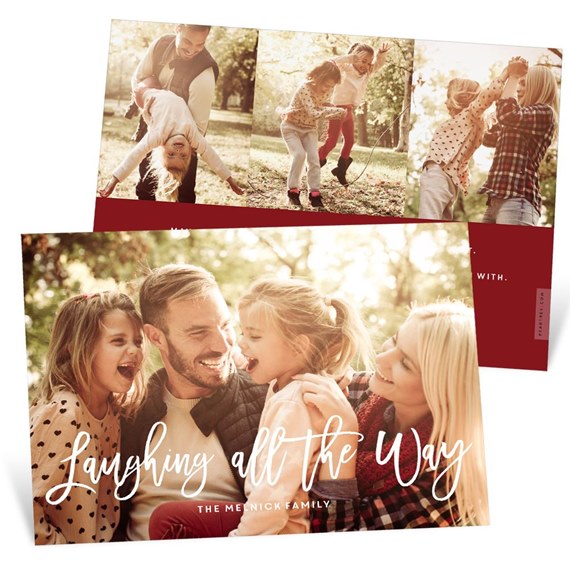 Laughing All The Way - Christmas Card