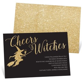 Cheers Witches - Halloween Invitation