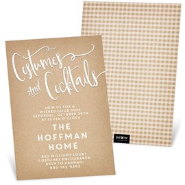 Costumes And Cocktails - Halloween Invitation