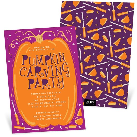 Pumpkin Party - Halloween Invitation