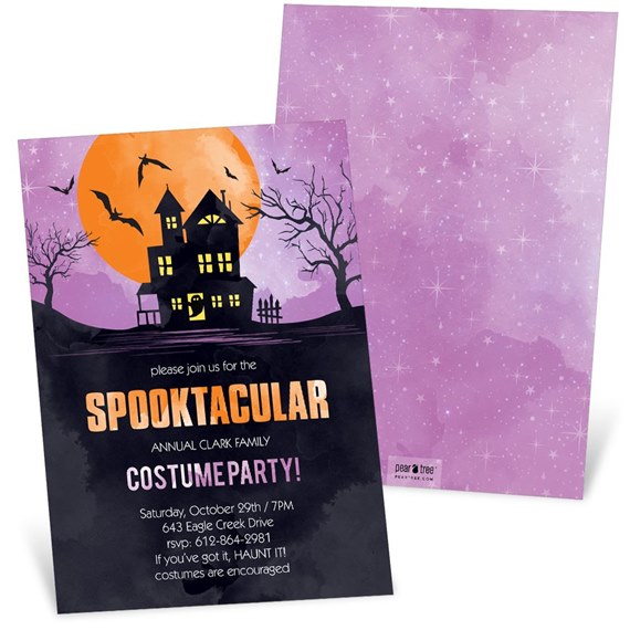 A Spooky Night - Halloween Invitation