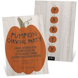 Carving Party - Halloween Invitation