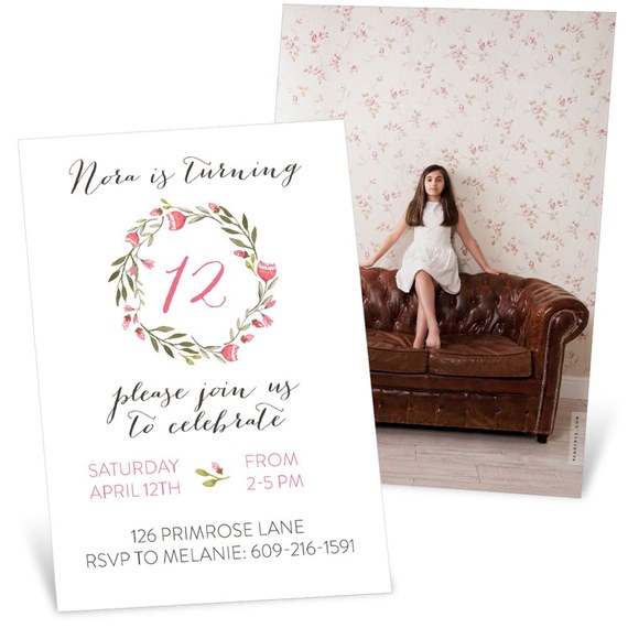 A Floral Fete - Birthday Party Invitation