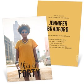 This Is It - Birthday Party Invitation