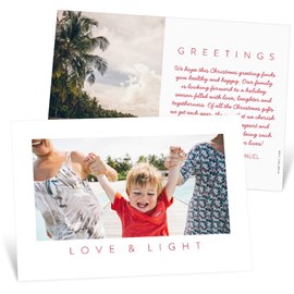 Love And Light - Christmas Card