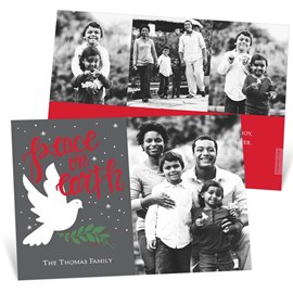 Dove and Olive Branch - Christmas Card