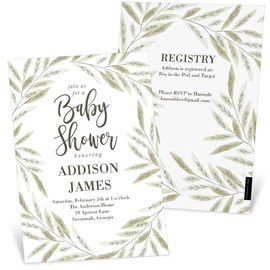 Botanical Babe - Baby Shower Invitations